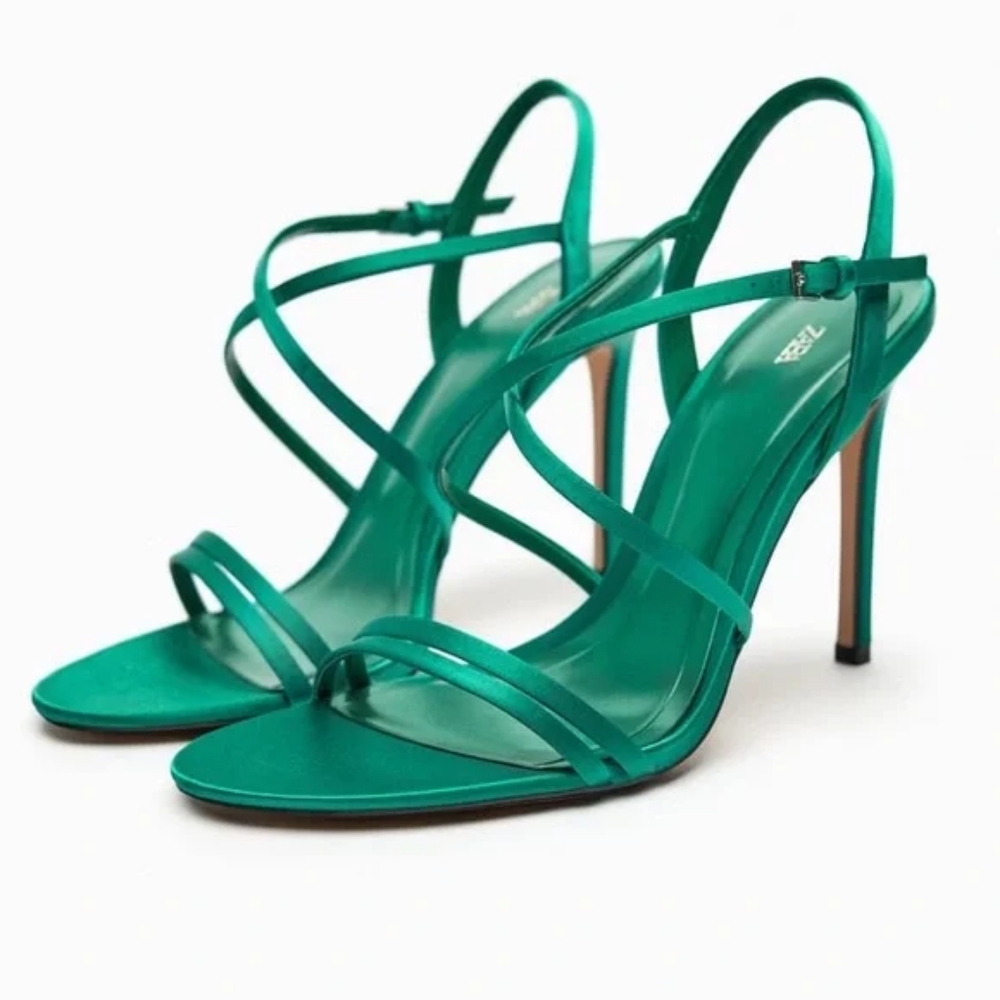 ZARA LIMITED EDITION STRAPPY HIGH HEEL SANDALS